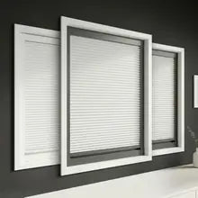 Bedroom thumbnail showing a fitted total blackout honeycomb blind