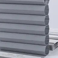 Dark grey light-blocking honeycomb fabric for deeper rest